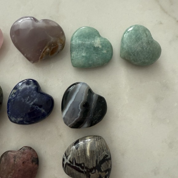 Heart/Puffy Heart Polished Stones And Healing Crystals Sold Individually LOT 1 - Picture 3 of 8